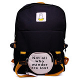 Black & Yellow Spacious Backpack School Bag