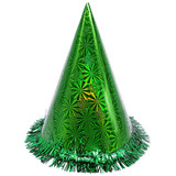 Green Shiny Sprinkled Birthday Party Hat for Kids Green Shiny Sprinkled Birthday Party Hat for Kids