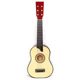 Acoustic 6 Strings Light Brown Learning Guitar For Kids
