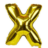 Foil Balloon Alphabet "X" - Golden