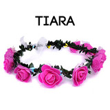 Flower Gracious Tiara/Crown for Girls - Pink