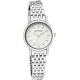 Titan Silver Dial Analog Watch for Women - (2593SM04)
