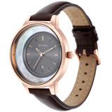 Titan Black Dial Crescent Analog Watch for Women (2648WL04)