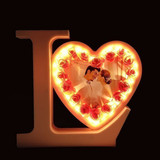 Love Heart Photo Frame with LED Light