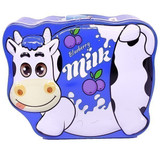 Cartoon Cow Design Kids Coin Box (Blue)