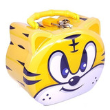 Cute Tiger Design Kids Coin Box - Yellow