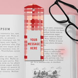 Personalised Message Print on Bookmark