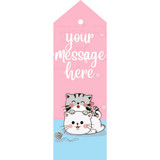 Custom Message Print Bookmark for Book Lover