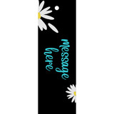 Classic Black Design Bookmark with Your Own Message