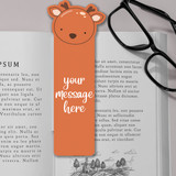 Super Cute Design Bookmark with Your Own Message Print