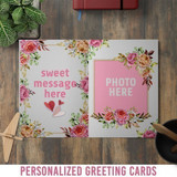 Personalized Greeting Card with your Sweet Message and Photo