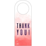 'Thank You' Printed Wine Tag with Your and Recipient's Name