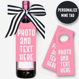 Personalized Wine Tag with Your Photo and Message