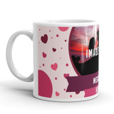 Heart Design Personalized Mug With Your Photo And Message Print