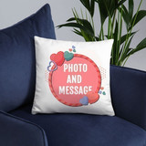 Photo And Message Print Personalized Cushion Gift