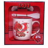 'Forever Love' Printed Ceramic Coffee Mug Gift Set