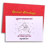 'Promise Day' Special Personalised Greeting Card with your Lover's Name