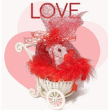 Lovely Teddy Bear in a Net Decorated Cycle Trolley