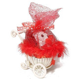 Lovely Teddy Bear in a Net Decorated Cycle Trolley