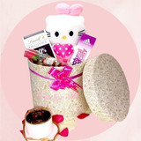 Elegant Love Gift Box of Chocolates, Soft Toy, Perfume and Mug
