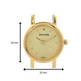 Sonata Champagne Dial Golden Watch for Women - 8976YM09