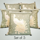 Set of 5 Cushion with Cover (Mayur Design Print)