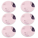 6 Pcs Melamine Printed Dinner Plate Set
