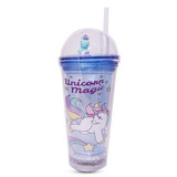 Unicorn Magic Printed Tumbler With Straw