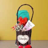 Gift For Her - Facewash & Towel in a Basket