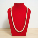 Sterling Silver White Pearl/Moti Necklace