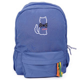 'Kitty' Printed Backpack Korean Bag (Sapphire Blue)