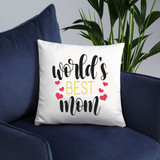 "World's Best Mom" Printed Cushion