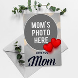 Greeting Card With Photo Wishes For Mom