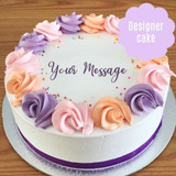 Cute Floral Decorated Cake from Crave Bakery (2lbs)