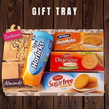 Lite Horlicks, Sugar Free Biscuits, Dry Nuts Pouch Gift Tray