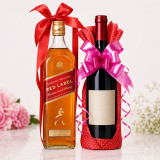 Two Reds - JW Red Label and Sweet Red Wine from Spain