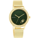 Titan Green Dial Ladies Watch - 2634YM01
