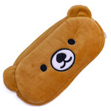 Cute Teddy Bear Design Pencil Purse (Fire Yellow)
