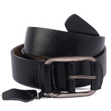 Leather Reversible Formal Belt for Men Black