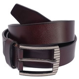 Dark Maroon Genuine Leather Men's Belt