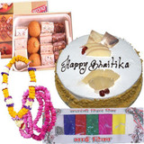 Bhaitika Celebration: Cake, Mithai & Mala Set