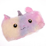 Rainbow Colour Unicorn Plush Pencil/Cosmetic Purse