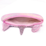 Soft Fluffy Plush Unicorn Pencil/Cosmetic Purse