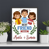 Personalized Photo Frame Gift For Your BFF (A4 Size)