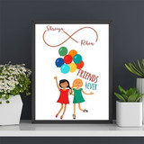 "Friends Forever" Personalized Photo Frame Gift (A4 Size)