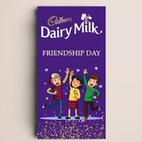 "Friendship Day" Dairy Milk Chocolate With Name Printed Wrapper - 160g