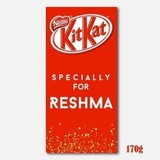 Personalized Name Printed On Kitkat Chocolate Wrapper - 170g