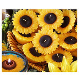 Yellow Sunflower Candle