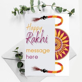 Happy Rakhi Wishes Card