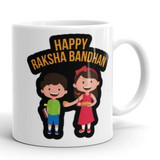 Ceramic Coffee Mug "Happy Raksha Bandhan" Printed